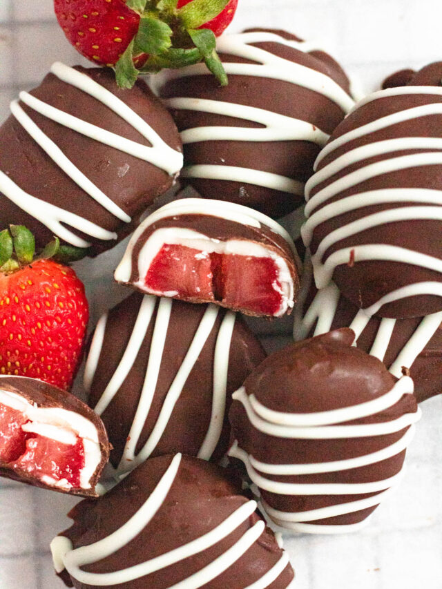 Frozen Chocolate Covered Strawberries