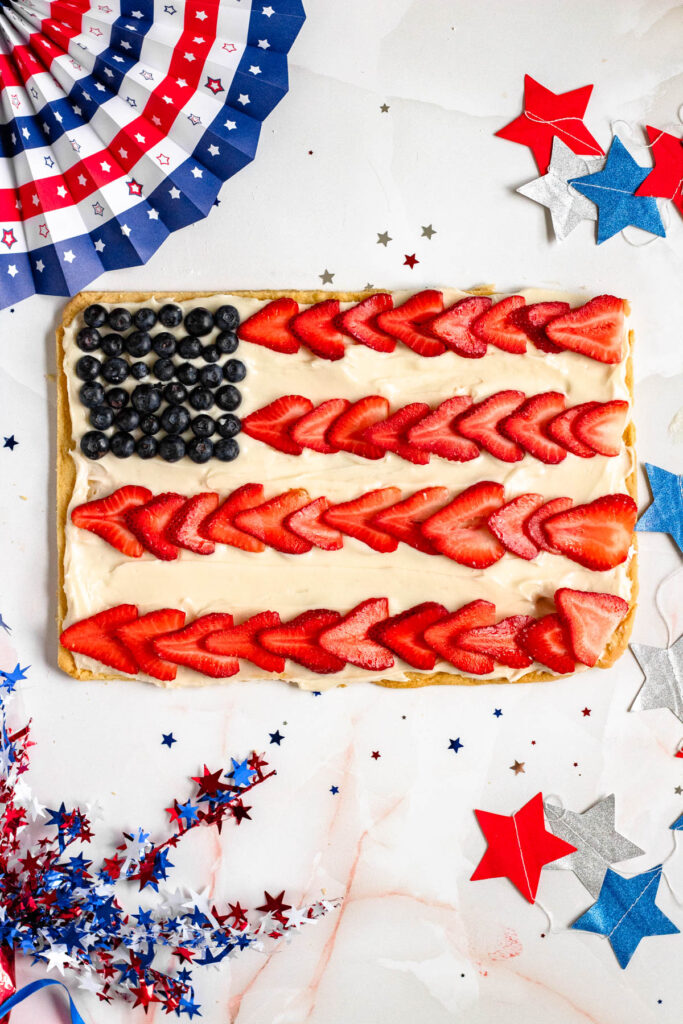 American Flag Fruit Pizza