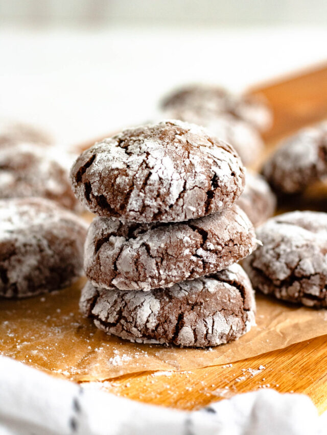 Crack Cookies (Chocolate Crinkle Cookies)
