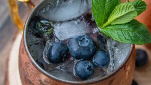 Blueberry Moscow Mule Cocktail