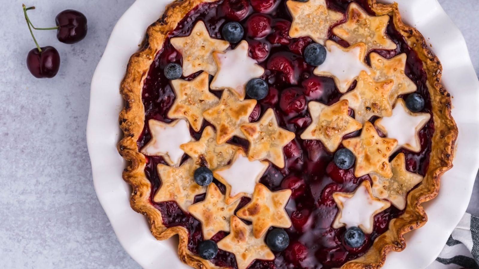 Red, White and Blue Cherry Pie