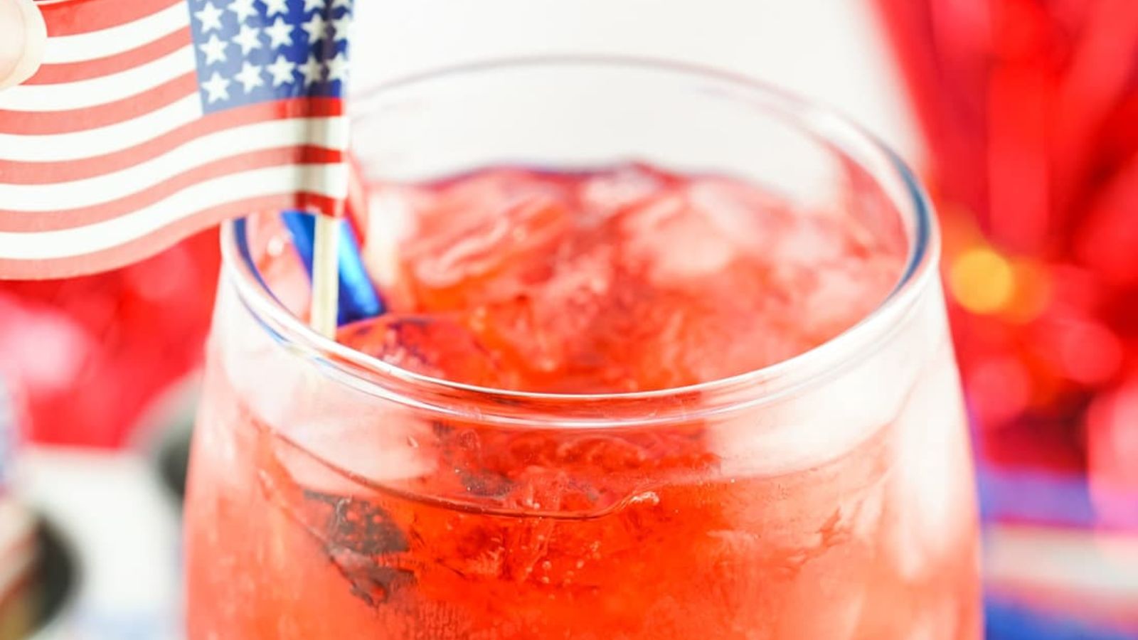 RED WHITE AND BLUE COCKTAIL