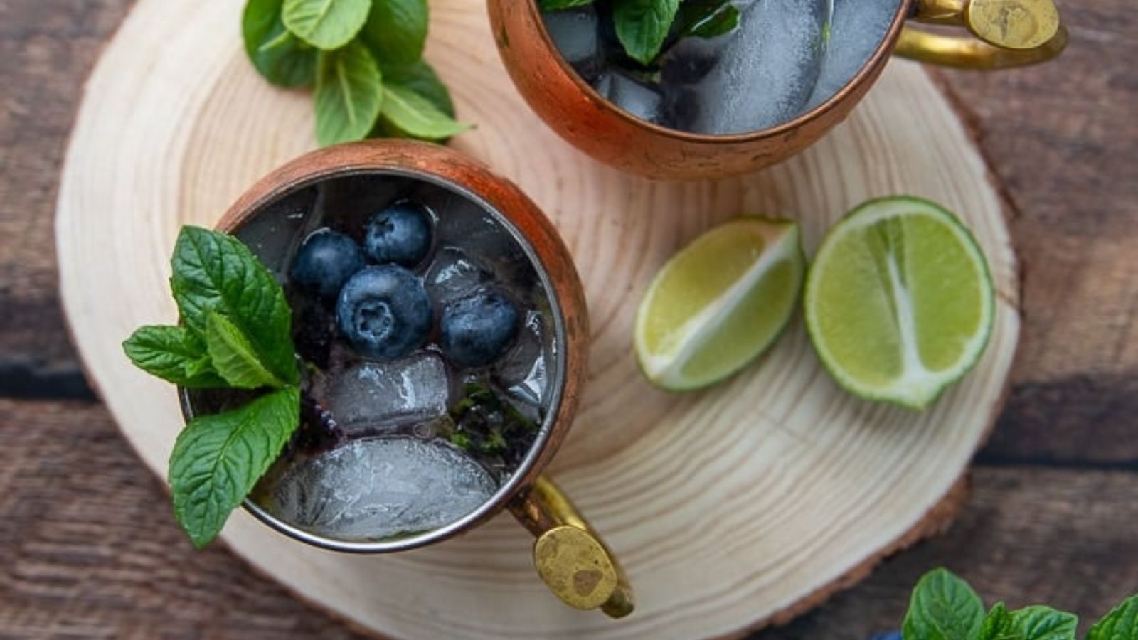 Blueberry Moscow Mule Cocktail