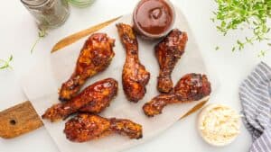 Air Fryer Barbecue Chicken Thighs