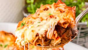 Dump and Bake Meatball Casserole