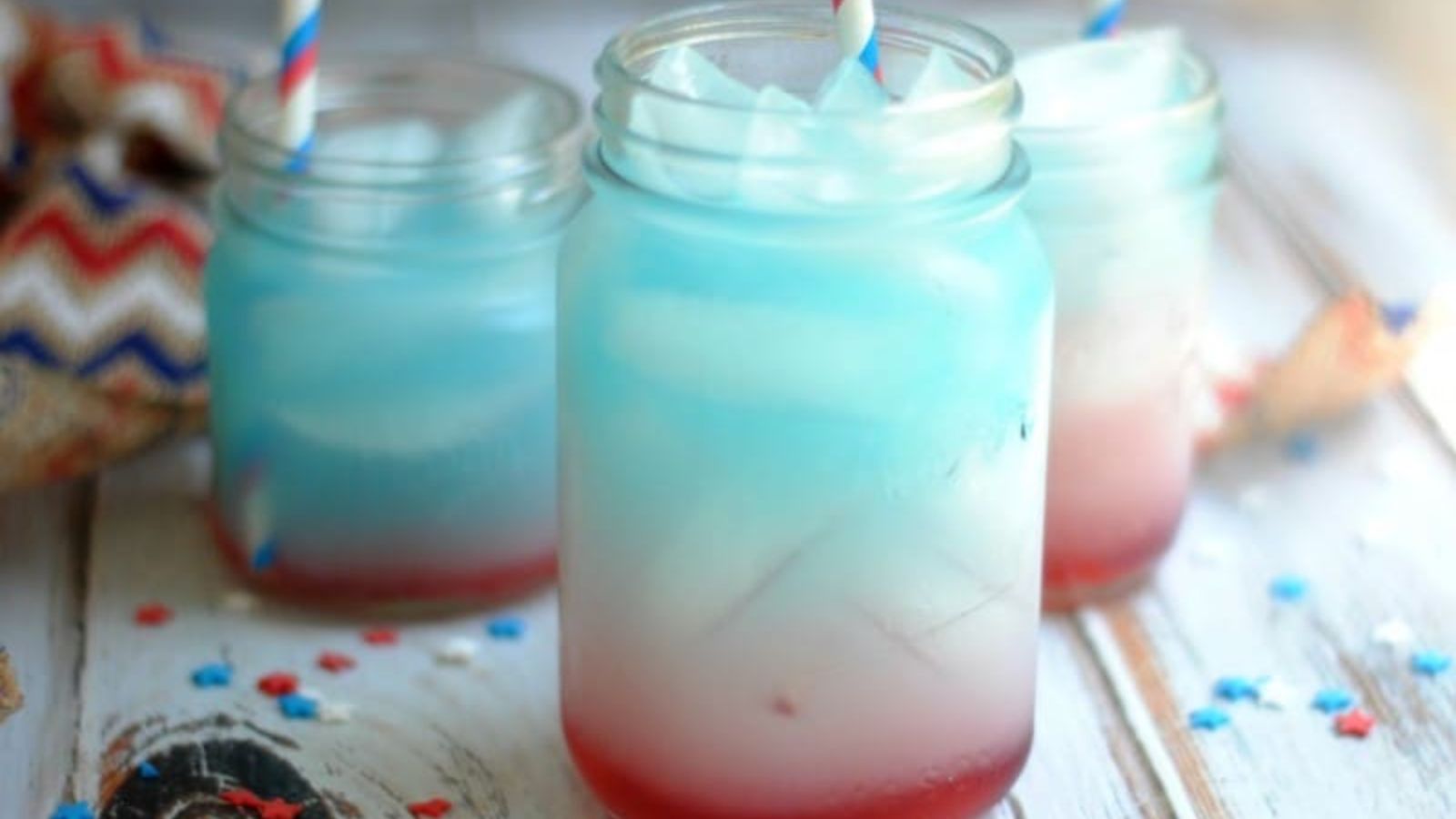 Red, White & Blue Layered 4th of July Mocktail
