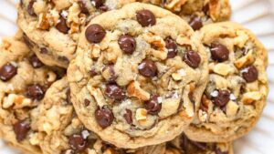 Chocolate Chip and Walnut Cookies