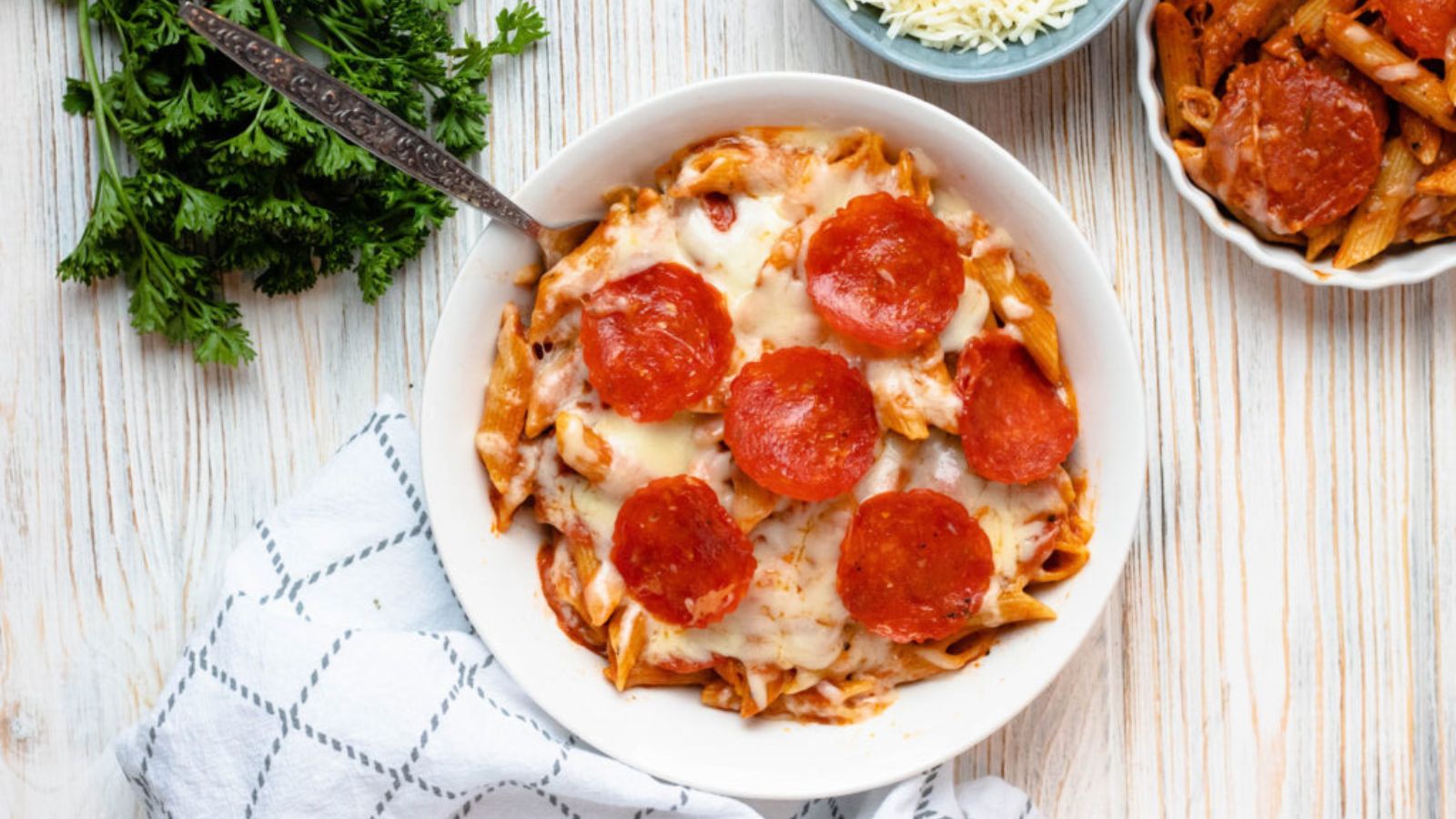 DUMP AND BAKE PIZZA CASSEROLE