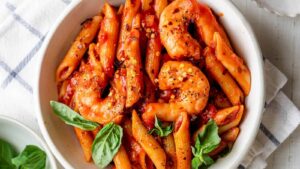 Arrabiata Pasta with Shrimp