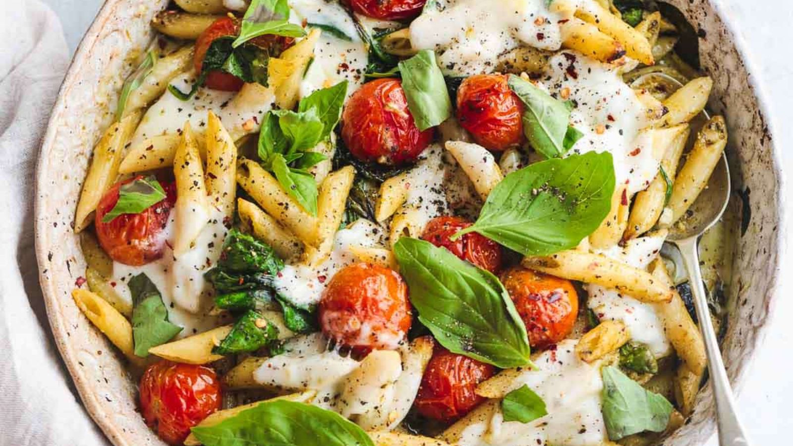 Caprese Pasta Bake