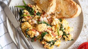 Vegetable & Lobster Eggs Scramble Recipe