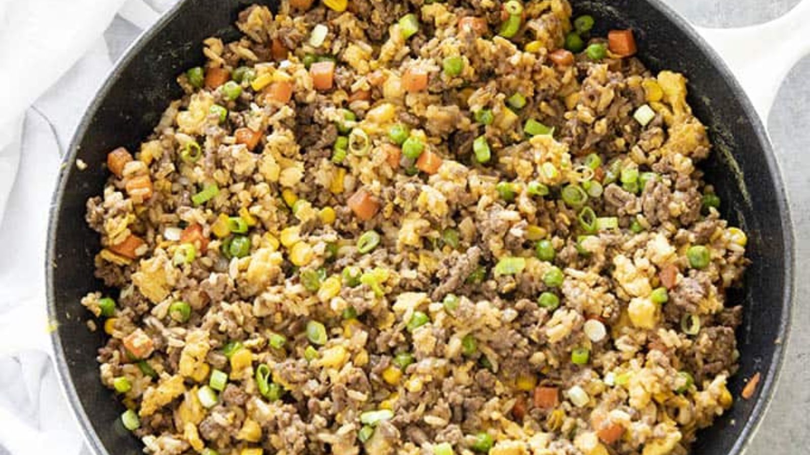 Ground Beef Fried Rice