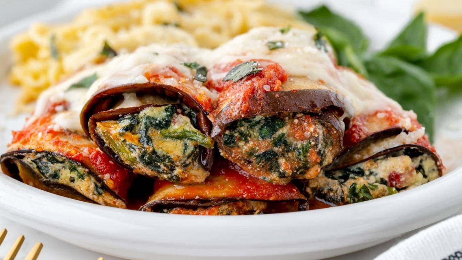 Easy Baked Eggplant Rollatini