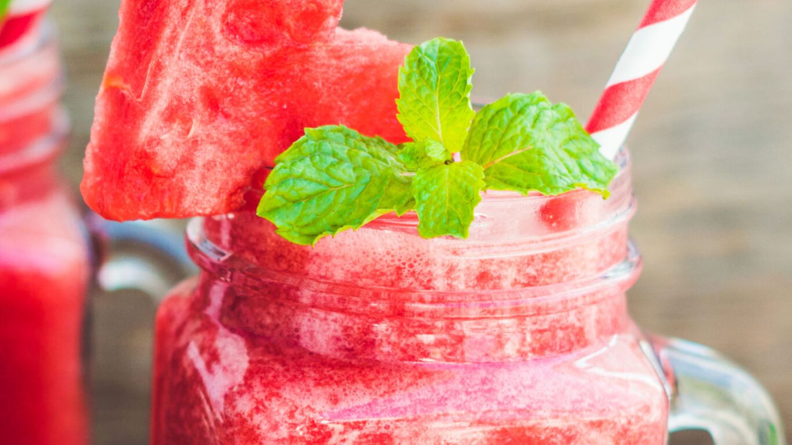 Watermelon Smoothie With Strawberries