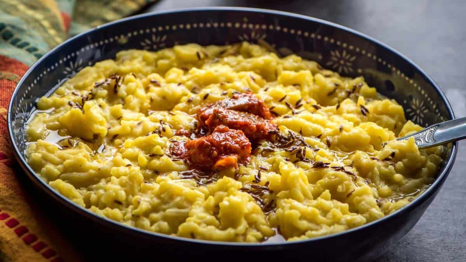 One pot Moong dal khichdi (Lentil Porridge)