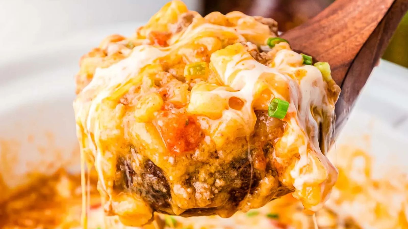 Crock Pot Beefy Potato Taco Casserole