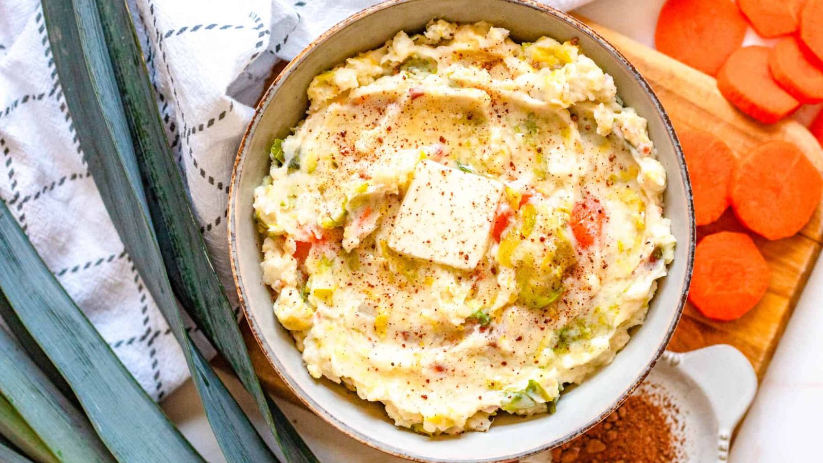 Stoemp (Creamy, Vegetable- Stuffed Mashed Potatoes) from Belgium