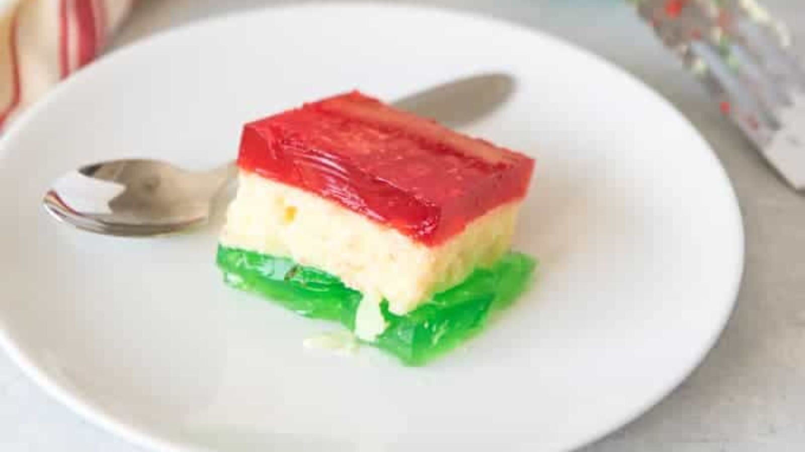 Triple Layer Vintage Christmas Jell-O Salad