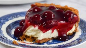 NO BAKE CHERRY CHEESECAKE PIE