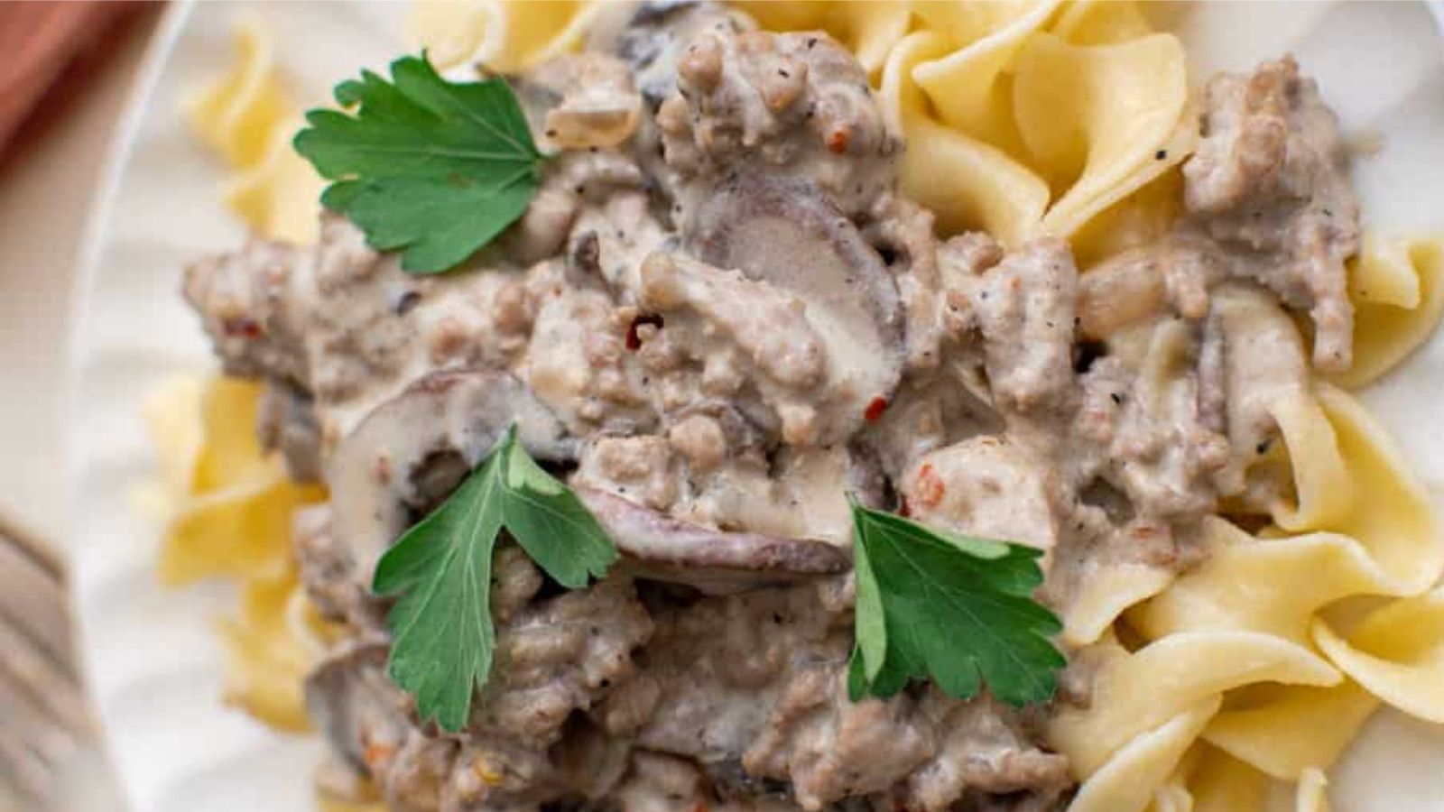 Ground Beef Stroganoff