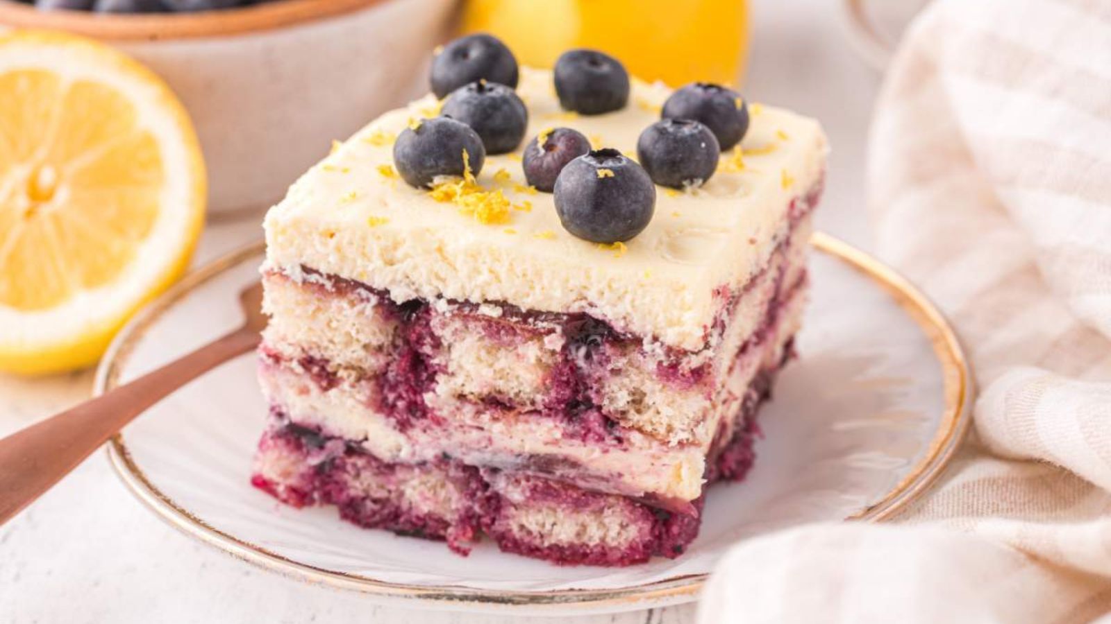 Lemon Blueberry Tiramisu