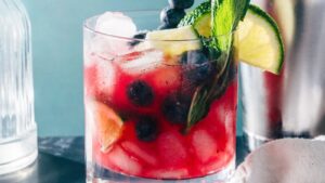 Blueberry Vodka Smash