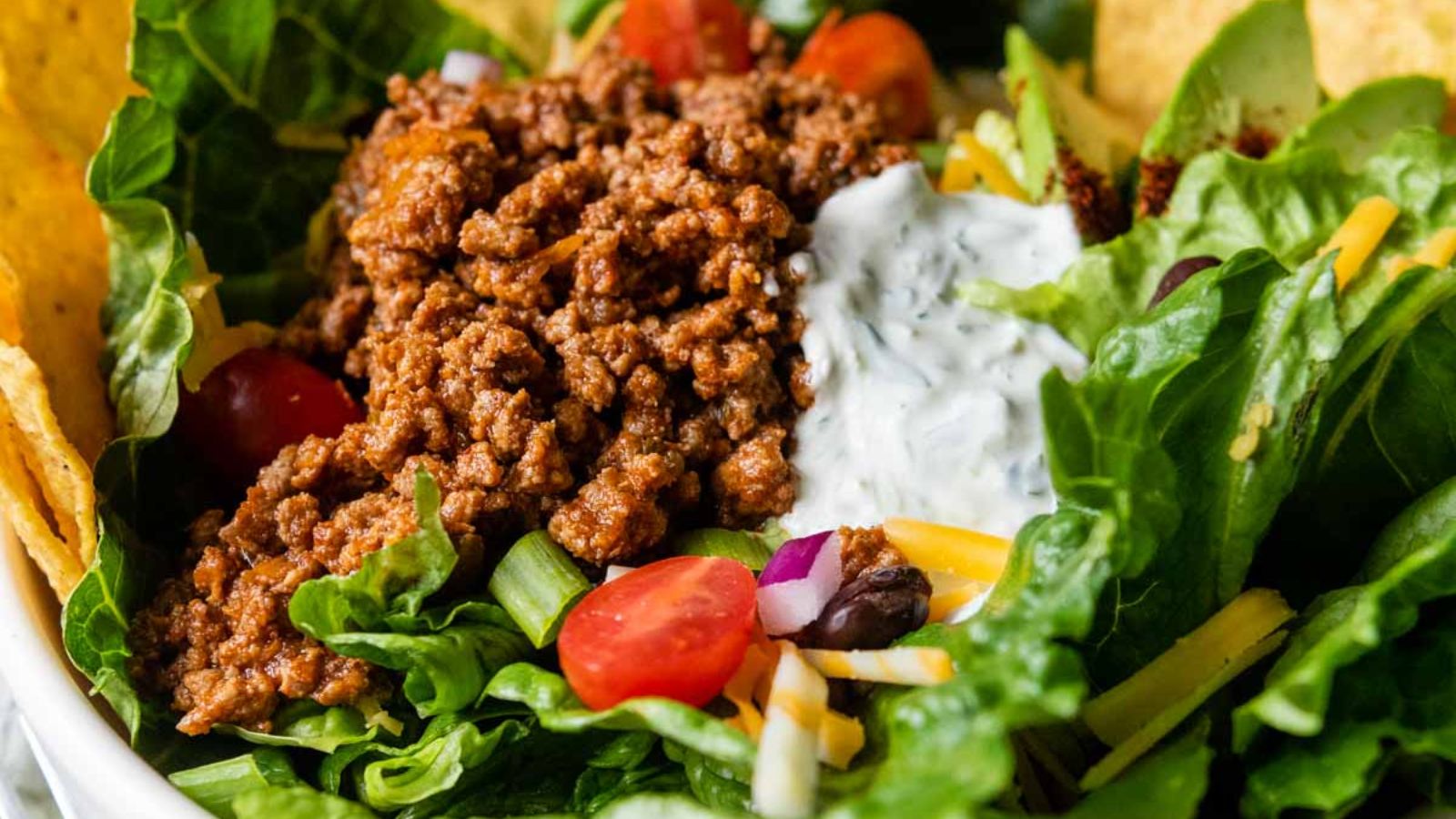 20- Minute Taco Salad with Ground Beef