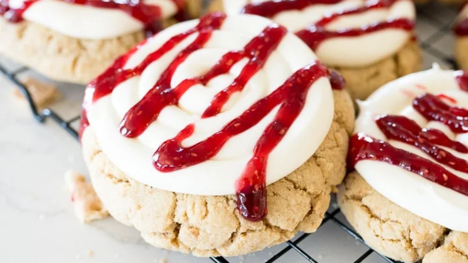 Copycat Crumbl Raspberry Cheesecake Cookies