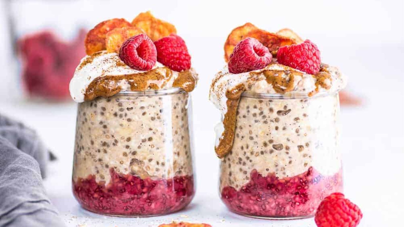 Easy Banana Overnight Oats with Chia Seeds