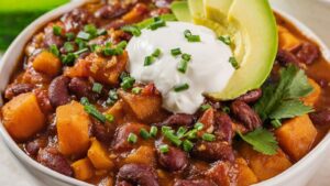 Vegetarian Chili with Sweet Potatoes