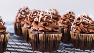 Stuffed German Chocolate Cupcakes