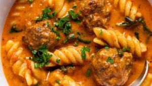 Creamy Italian Meatball Soup Recipe