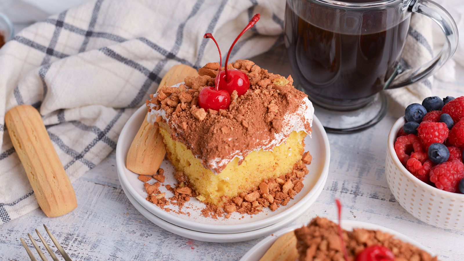 Tiramisu Poke Cake