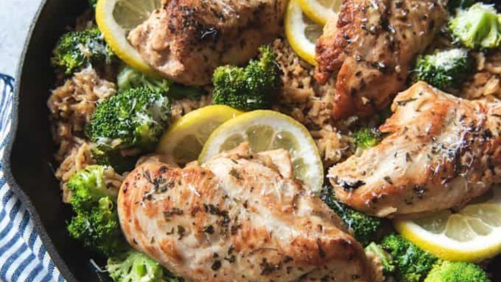 Skillet Lemon Chicken & Rice