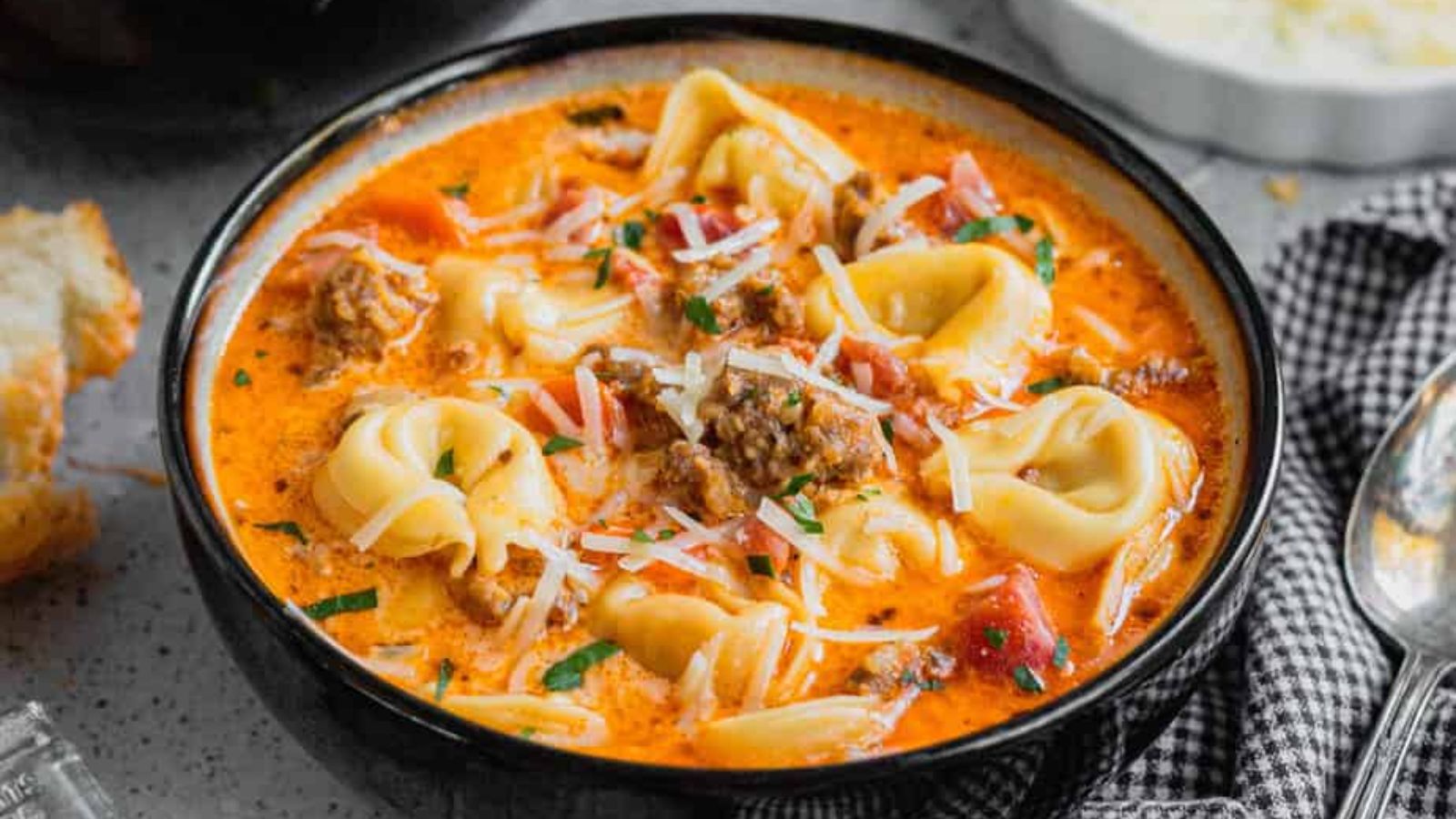 Sausage and Tortellini Soup