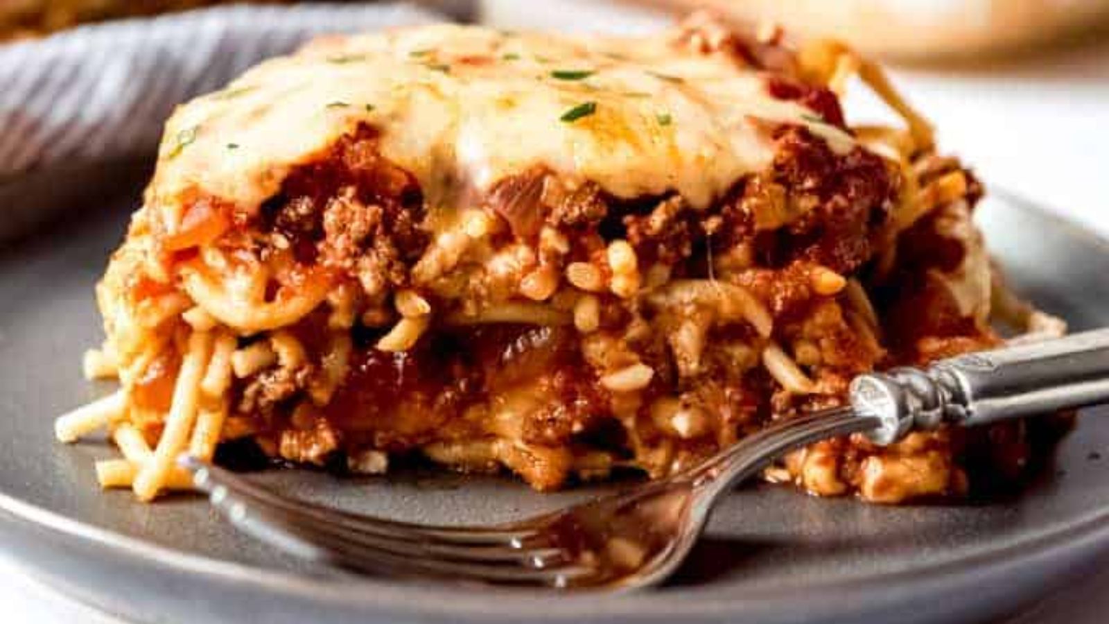 Cheesy Baked Spaghetti Casserole