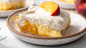 Peaches and Cream Slab Pie