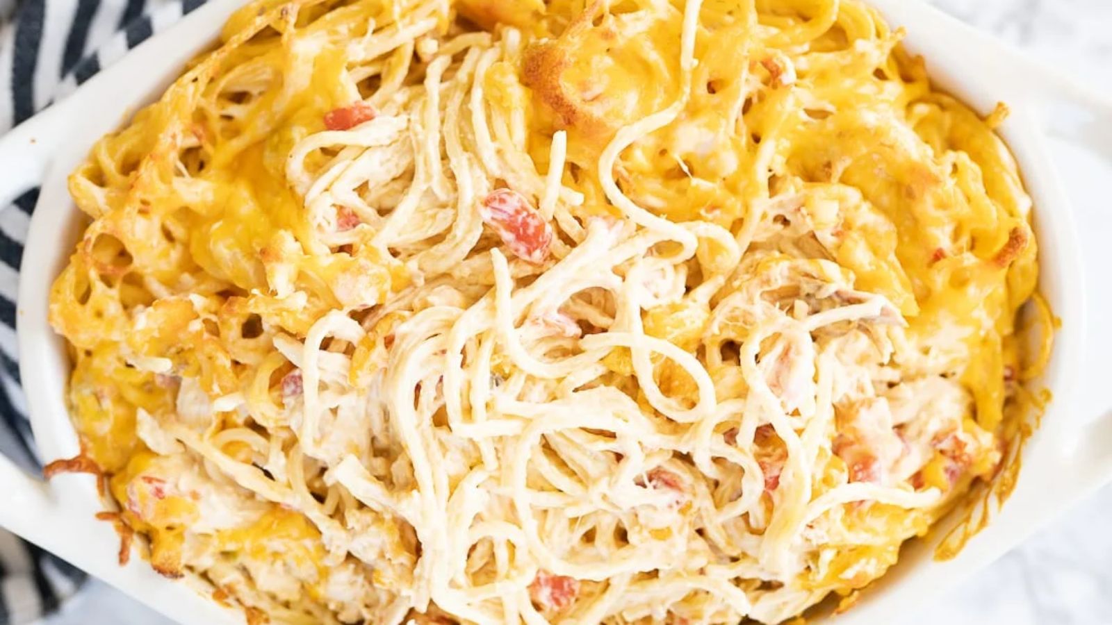 Baked Chicken Spaghetti with Rotel