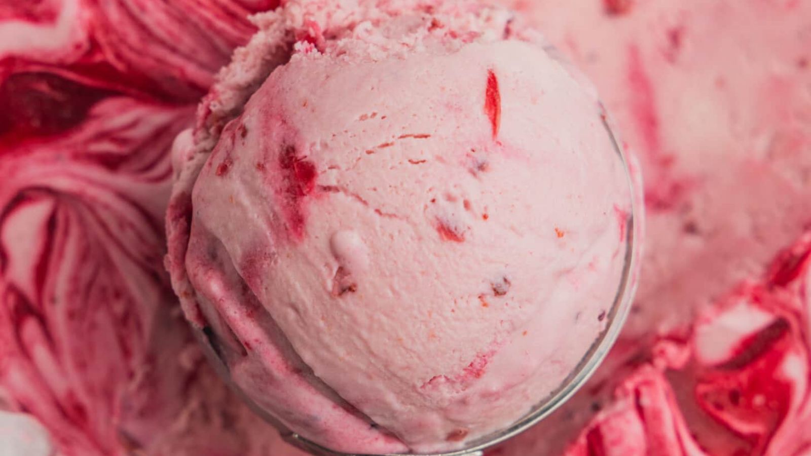 No-Churn Cranberry Ice Cream