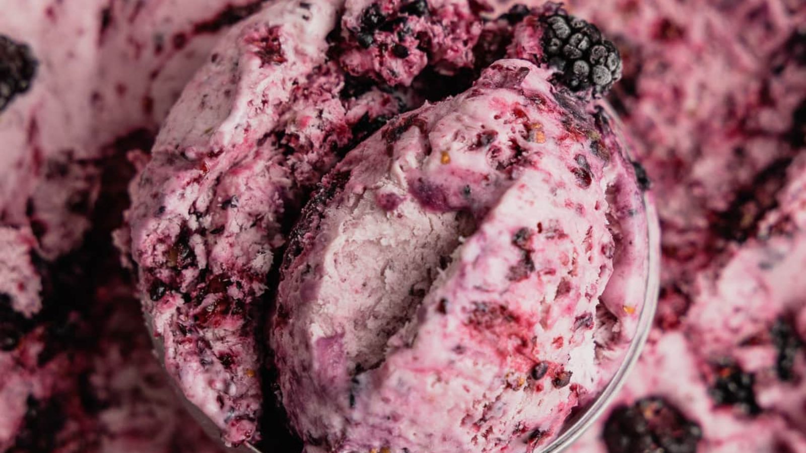 No-Churn Mulberry Ice Cream