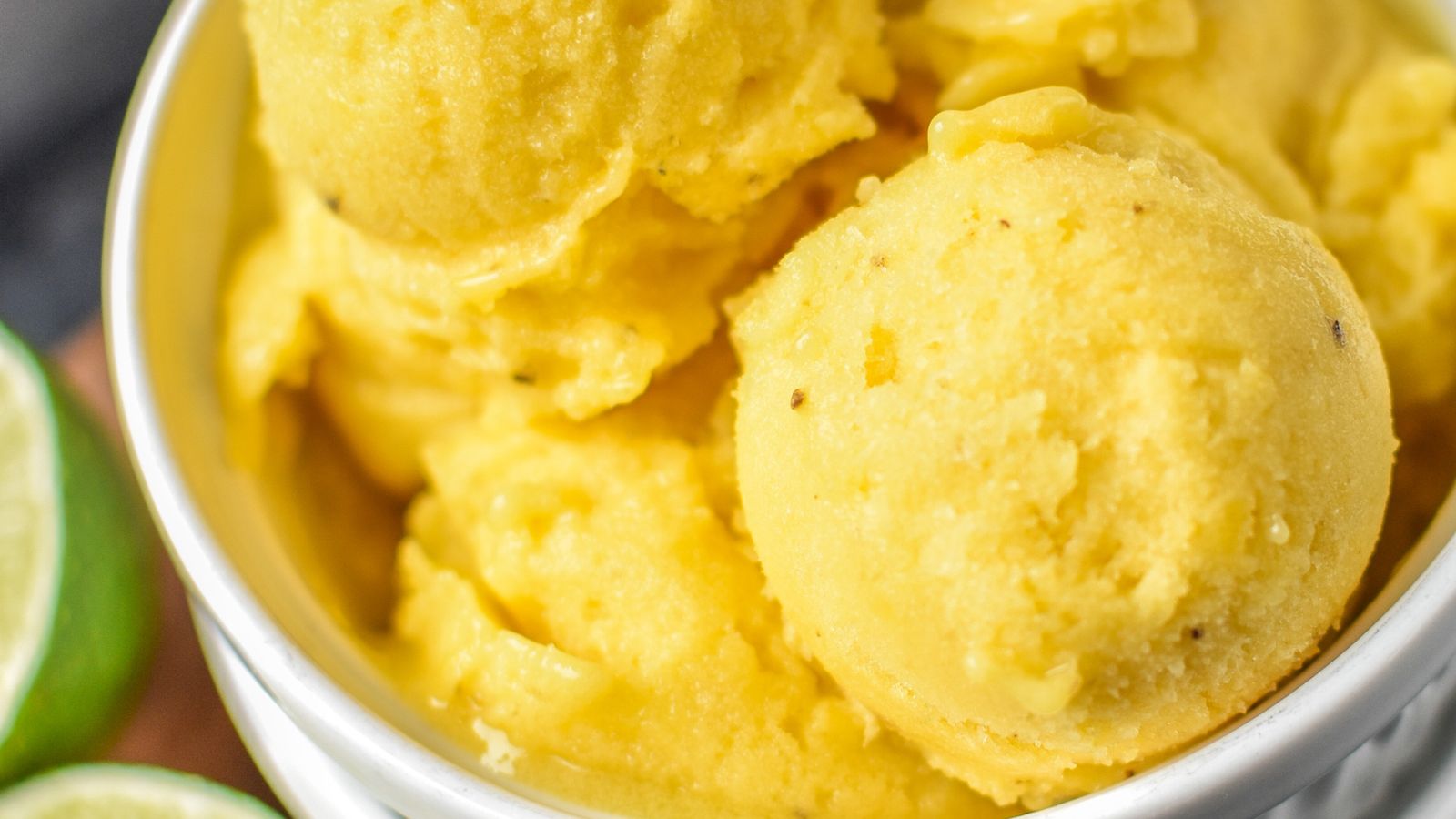 4 Ingredient Mango Lime Nice Cream