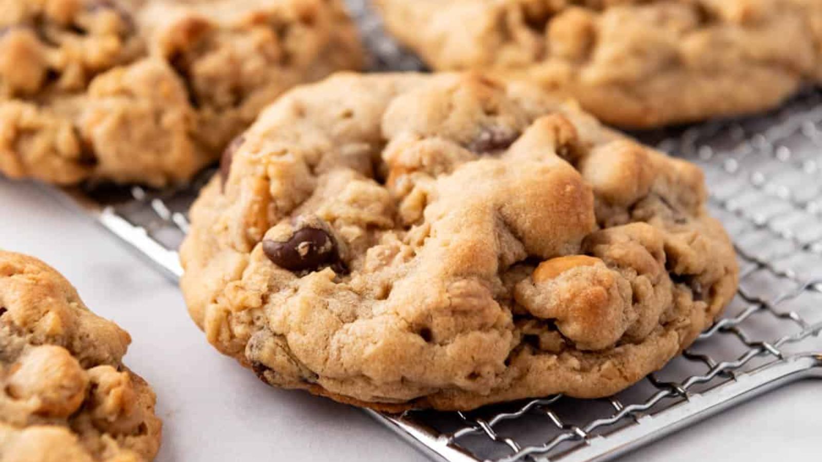 Peanut Butter Oatmeal Butterscotch Chocolate Chip Cookies