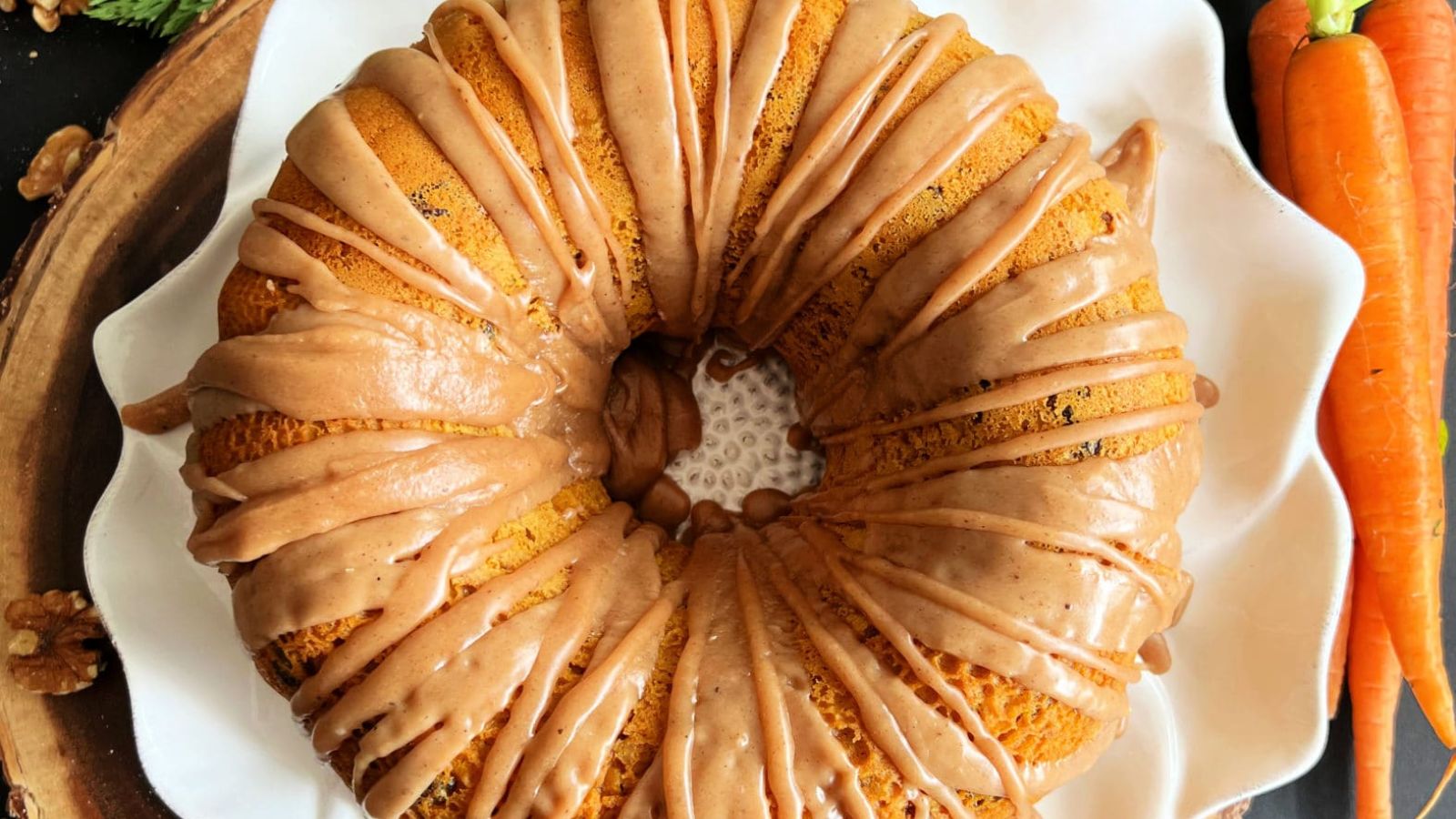 Carrot Coffee Cake with Brown Butter Glaze