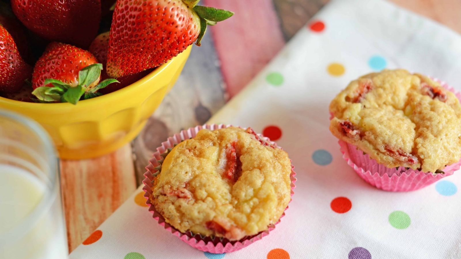 Strawberry Cream Cheese Muffins