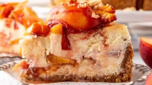 Peach Cobbler Cheesecake