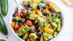 Spicy Avocado Black Bean Salad