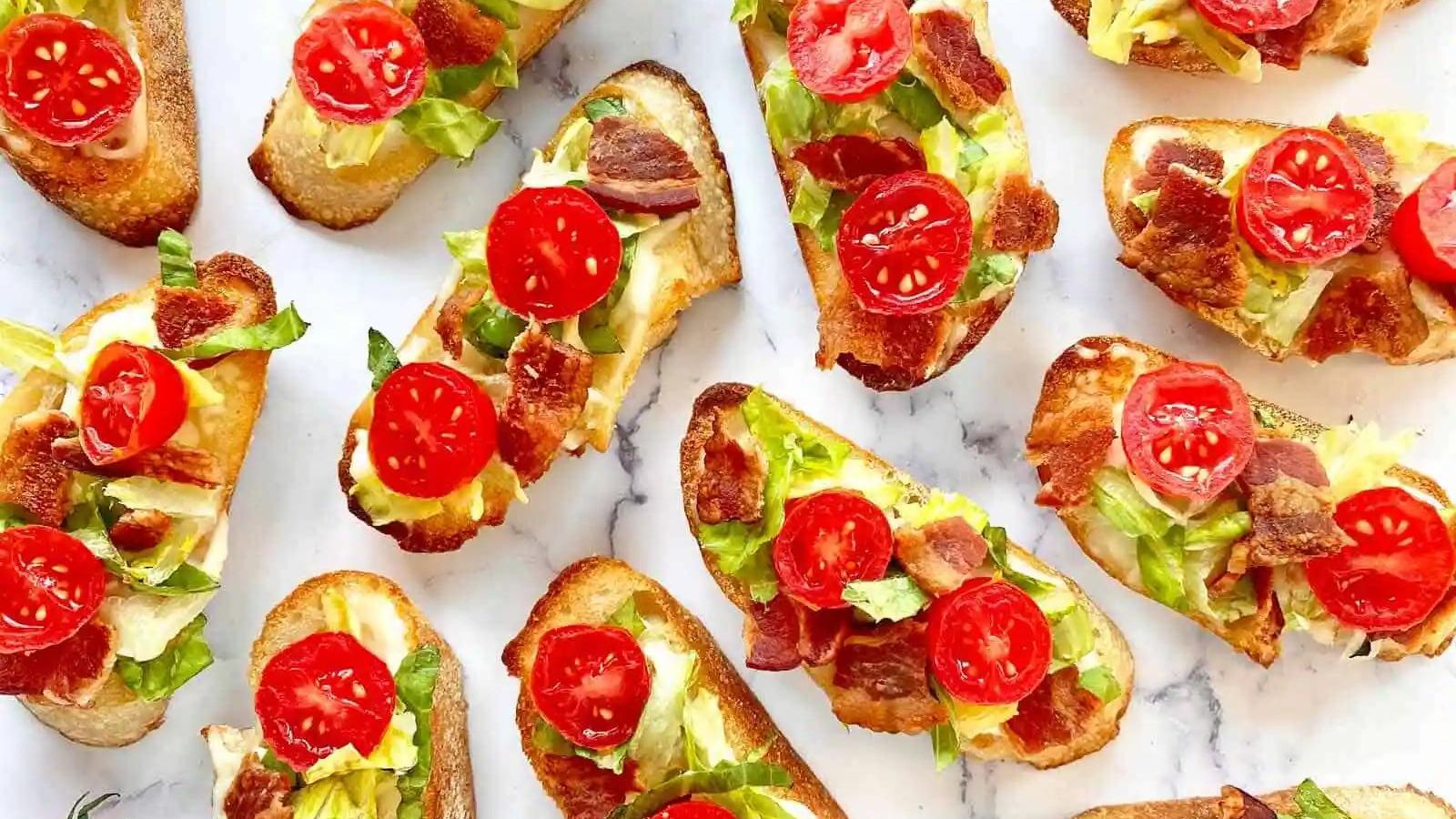 BLT Crostini Appetizers