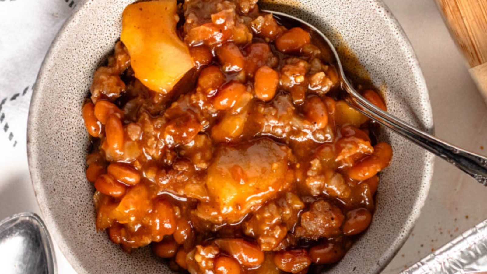 Apple Pie Baked Beans