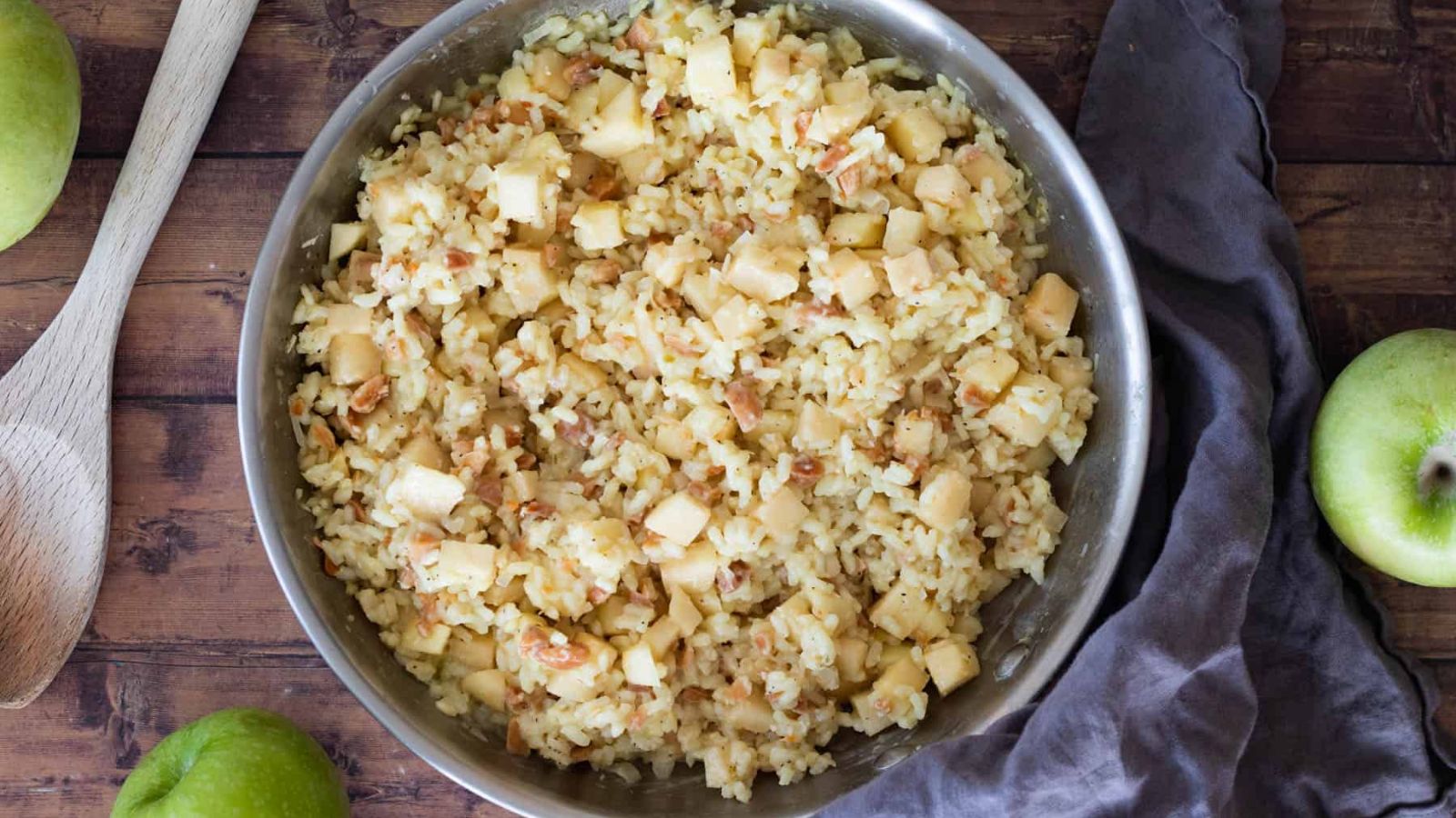 Apple Risotto with Marcona Almonds