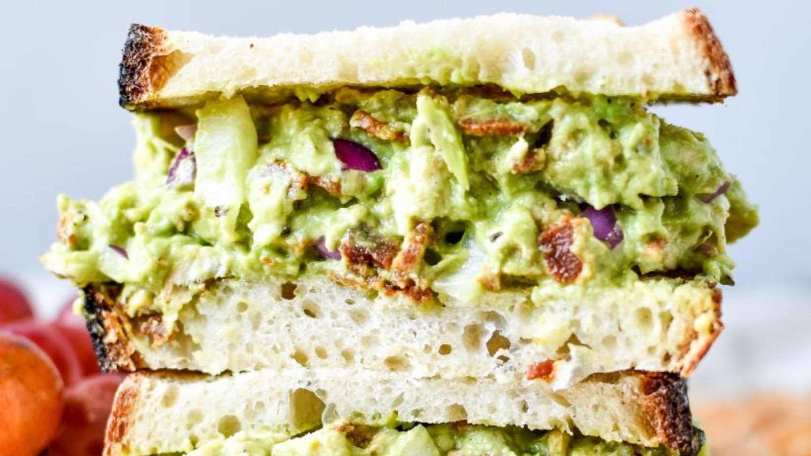 Chicken Bacon Avocado Salad Sandwich